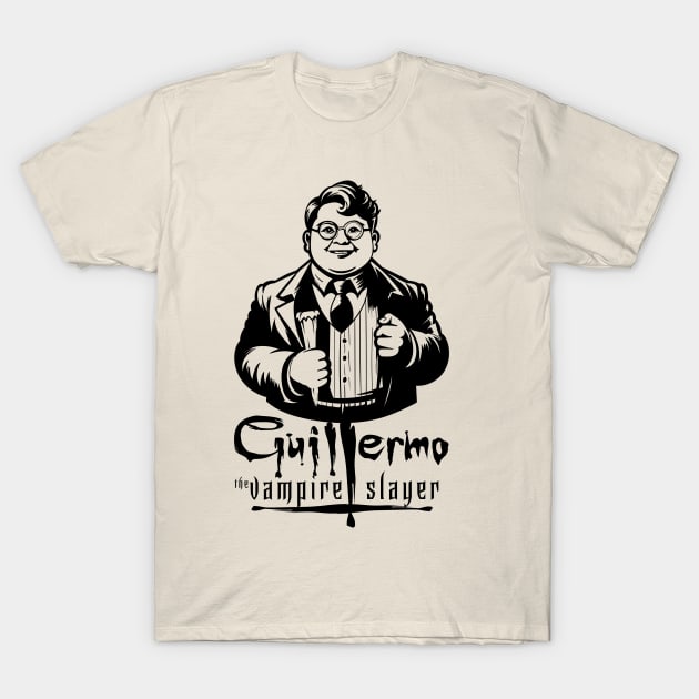 Guillermo the Vampire Slayer (Light) T-Shirt by Meta Cortex